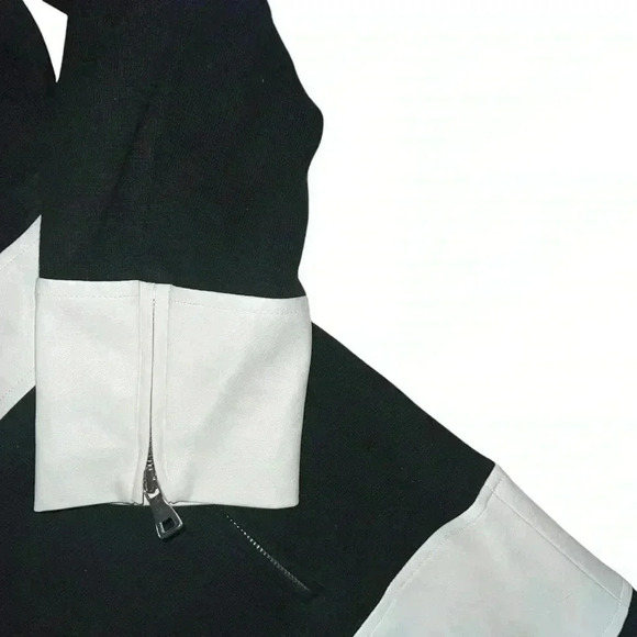 INC International Concepts Black and White Striped Jacket - Picture 4 of 10